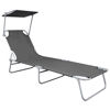 Picture of Outdoor Folding Lounger - Gray