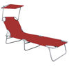 Picture of Outdoor Folding Lounger - Red