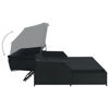 Picture of Outdoor Lounger with Canopy - Gray