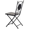 Picture of Patio Mosaic Bistro Chairs - 2 pcs Gray