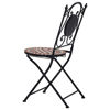 Picture of Patio Mosaic Bistro Chairs - Brown 2 pcs