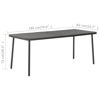 Picture of Patio Table 70" - Dark Gray