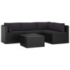 Picture of Outdoor Patio Lounge - Black 5 pc