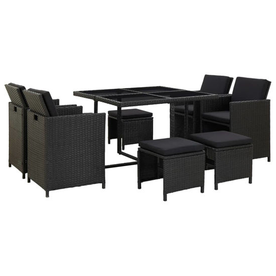 Picture of Outdoor Dining Set - Black