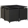 Picture of Outdoor Dining Set - Black