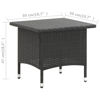 Picture of Outdoor Tea Table 19" Black