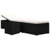 Picture of Outdoor Lounger with Tea Table -  Cream White