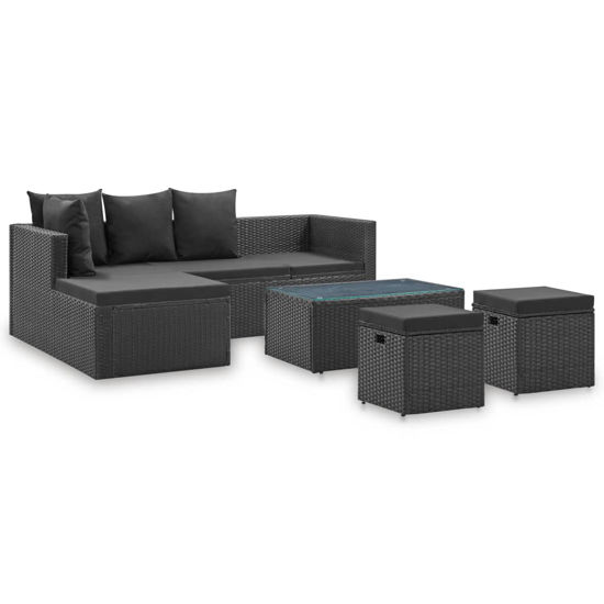Picture of Outdoor Furniture Set - Black 4 pc
