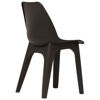 Picture of Outdoor Plastic Chairs - 2 pcs Brown