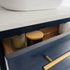 Picture of Lucera 24" Royal Blue Wall Hung Vessel Sink Modern Bathroom Vanity w/ Medicine Cabinet
