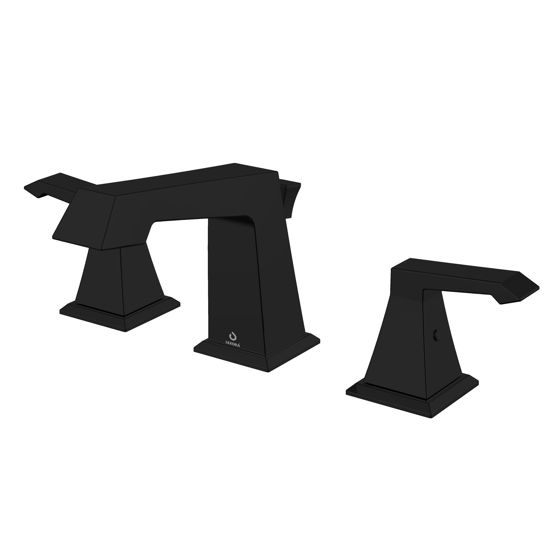 Picture of 3 Hole 8" Widespread Bathroom Faucet - Matte Black
