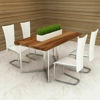 Picture of Kitchen Dining Chairs - Set of 4 White
