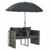 Picture of Outdoor Patio Sofa with Umbrella