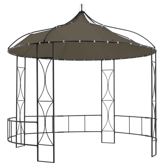 Picture of Outdoor Round Gazebo - Taupe