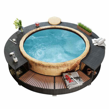 Picture of Outdoor Hot Tub Surround - Black