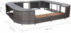 Picture of Outdoor Square Hot Tub Surround - Gray