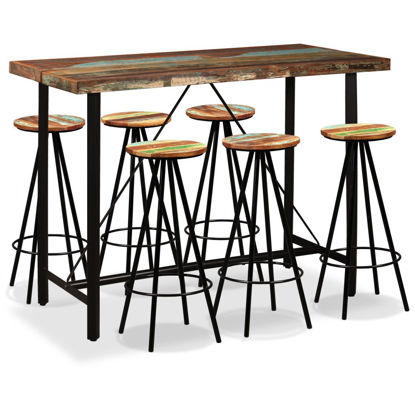 Picture of Wooden Bar Set - 7pc