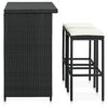 Picture of Outdoor Bar Set - 3pc Black