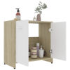 Picture of Bathroom Cabinet - White and Sonoma Oak