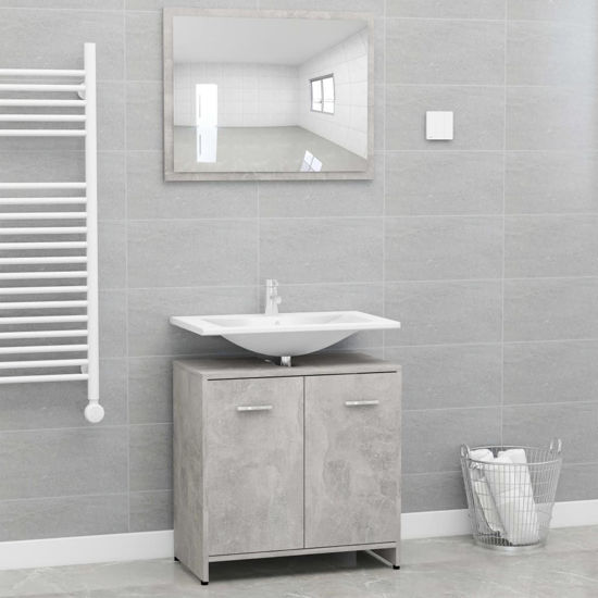 Picture of 23" Bathroom Furniture Set with Mirror - Concrete Gray