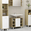 Picture of 23" Bathroom Cabinet - White and Sonoma Oak