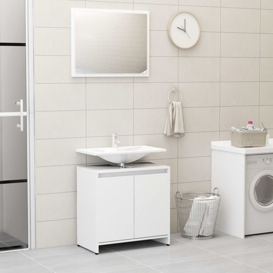 Picture of 23" Bathroom Furniture Set with Mirror - White