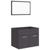 Picture of 23" Bathroom Sink Cabinet with Mirror - Gray