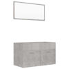 Picture of 31" Bathroom Furniture Set with Mirror - Concrete Gray