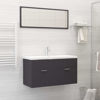 Picture of 35" Bathroom Furniture Set with Mirror - Gray