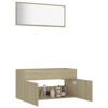 Picture of 35" Bathroom Furniture Set with Mirror - Sonoma Oak