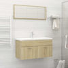 Picture of 35" Bathroom Furniture Set with Mirror - Sonoma Oak