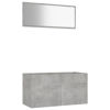 Picture of 35" Bathroom Furniture Set with Mirror - Concrete Gray