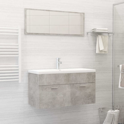 Picture of 35" Bathroom Furniture Set with Mirror - Concrete Gray