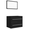 Picture of 23" Bathroom Furniture Set with Mirror - Black
