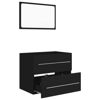 Picture of 23" Bathroom Furniture Set with Mirror - Black