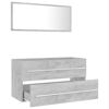 Picture of 35" Bathroom Furniture Set with Mirror - Concrete Gray