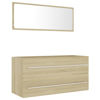 Picture of 39" Bathroom Furniture Set with Mirror - Sonoma Oak