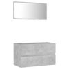 Picture of 31" Bathroom Furniture Set with Mirror - Concrete Gray