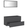 Picture of 35" Bathroom Furniture Set with Mirror - Gray
