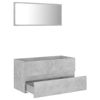 Picture of 35" Bathroom Furniture Set with Mirror - Concrete Gray