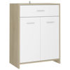 Picture of 23" Bathroom Cabinet - White and Sonoma Oak