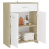 Picture of 23" Bathroom Cabinet - White and Sonoma Oak