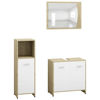 Picture of 23" Bathroom Furniture Set - 3pc White and Sonoma Oak