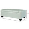 Picture of Living Room Shoe Bench Ottoman - White
