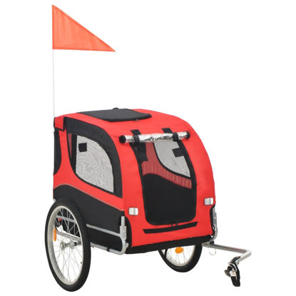 Picture of Pet Bike Trailer Red and Black