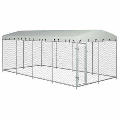Picture of Outdoor Dog Kennel with Roof - 25'