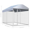 Picture of Outdoor Dog Kennel with Canopy Top - 12.5'