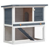 Picture of Outdoor Rabbit Hutch - Gray Wood