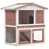 Picture of Outdoor Rabbit Hutch - Brown Wood