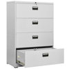 Picture of Office Steel Filing Cabinet 35" - L Gray